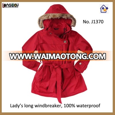 Red women long casual fashion coats 2015 and Jackets cotas